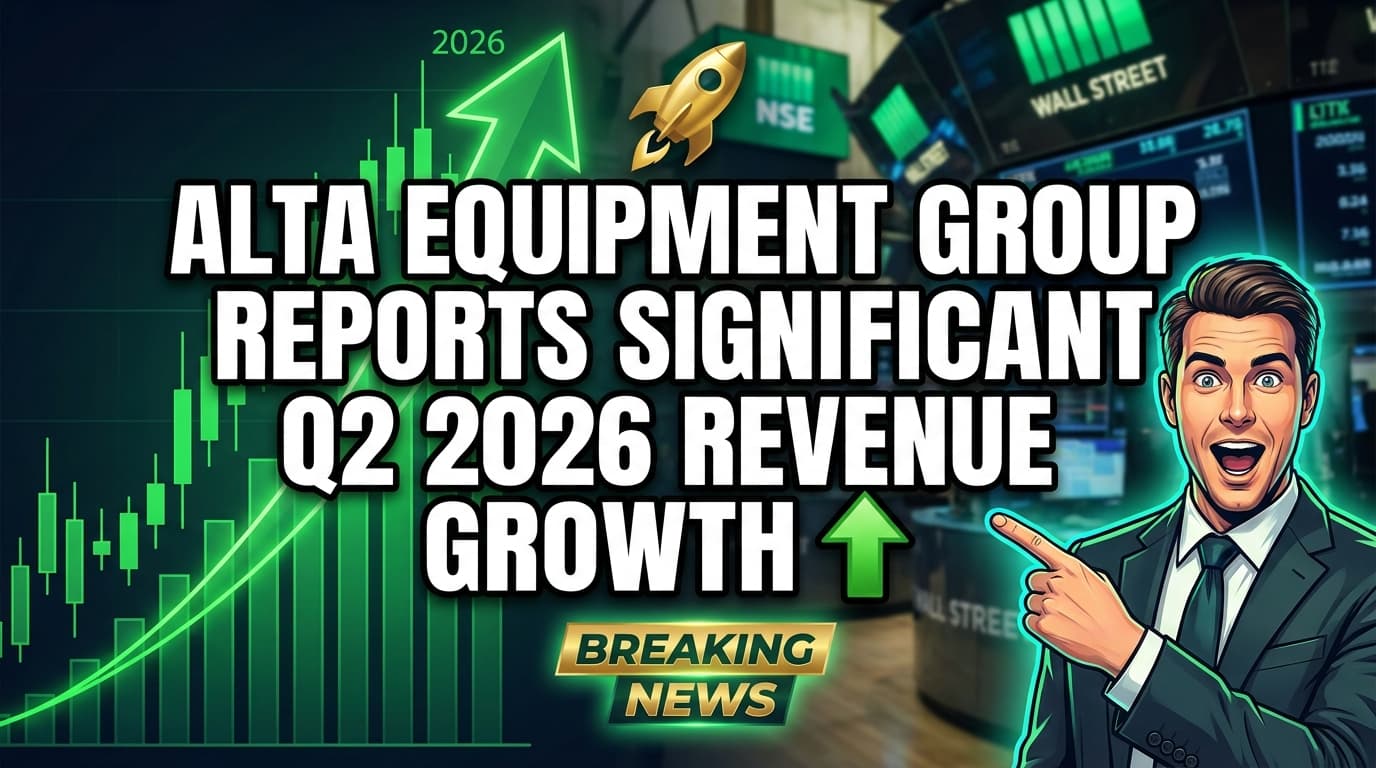 Alta Equipment Group Reports Significant Q2 2026 Revenue Growth