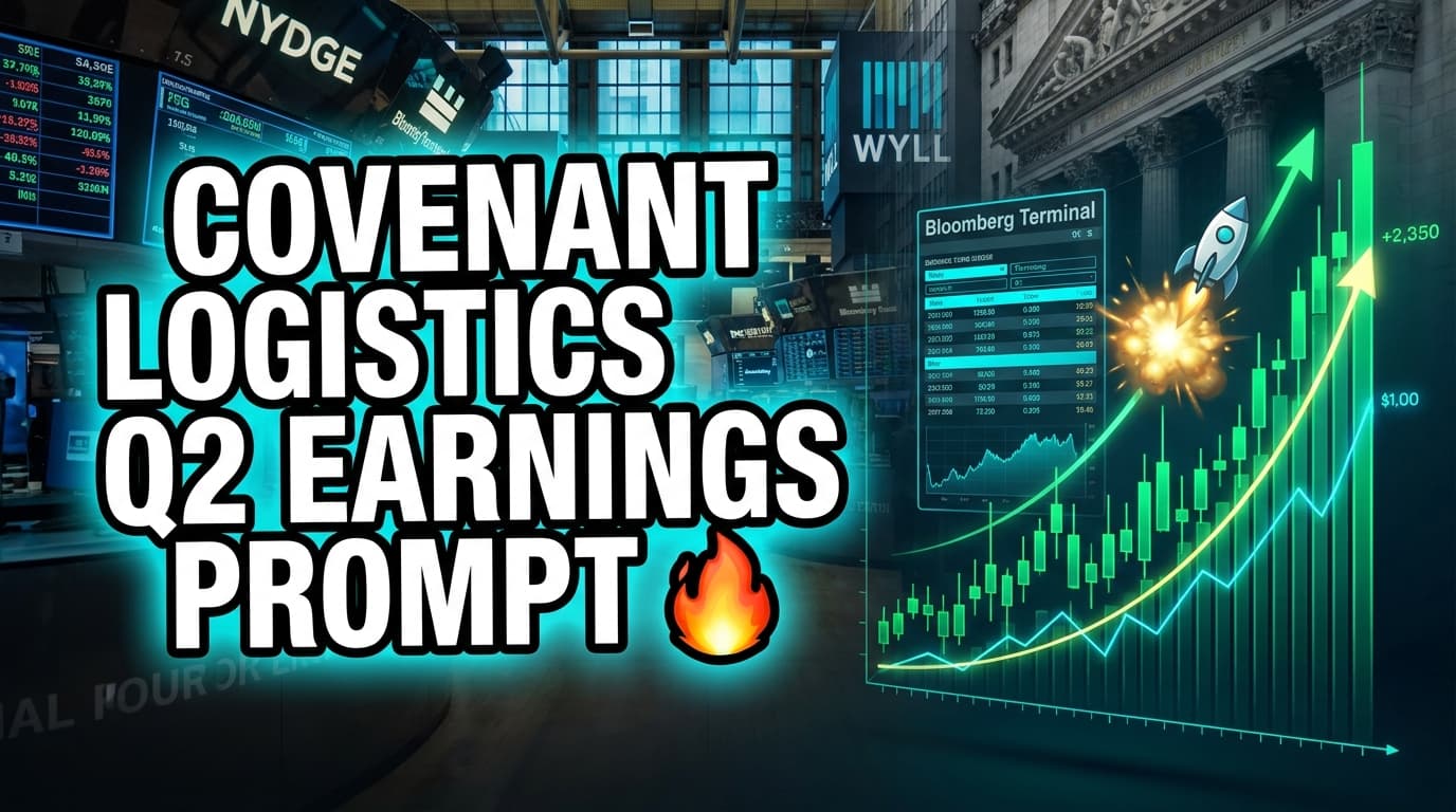 Covenant Logistics Q2 Earnings Prompt Analyst Review