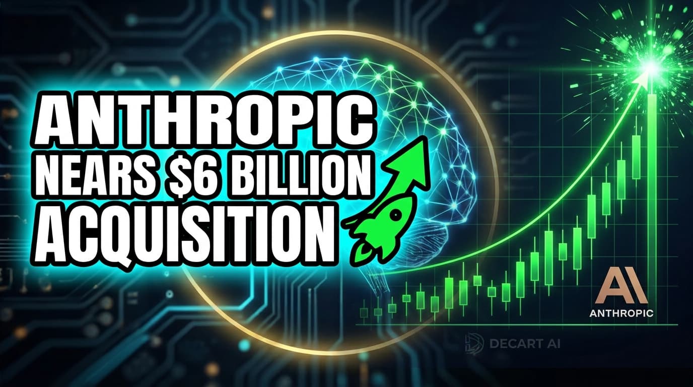 Anthropic Nears $6 Billion Acquisition of Israeli AI Startup Decart