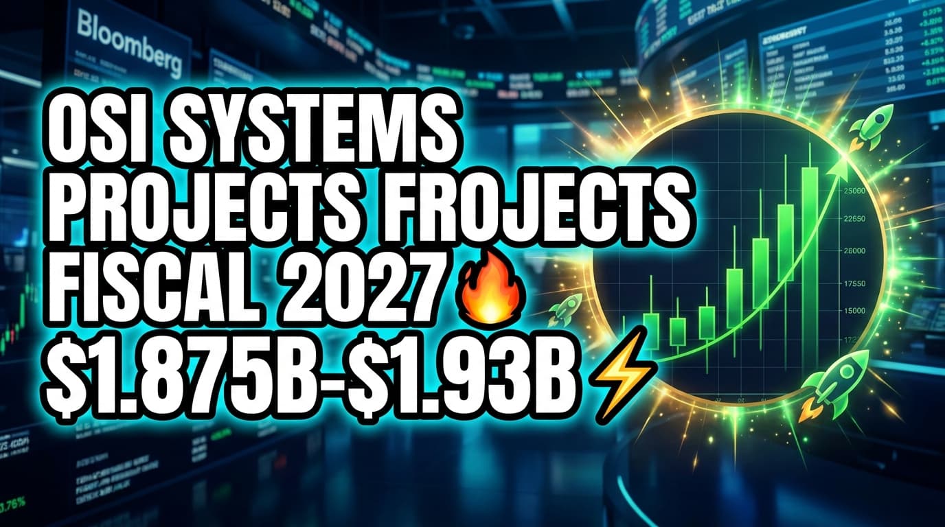 OSI Systems Projects Fiscal 2027 Revenue of $1.875B-$1.93B