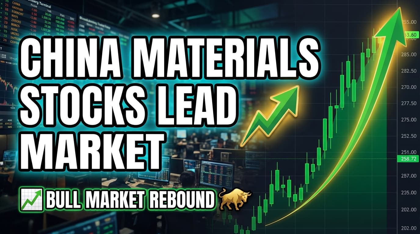 China Materials Stocks Lead Market Rebound Amid Gold, Copper Rallies