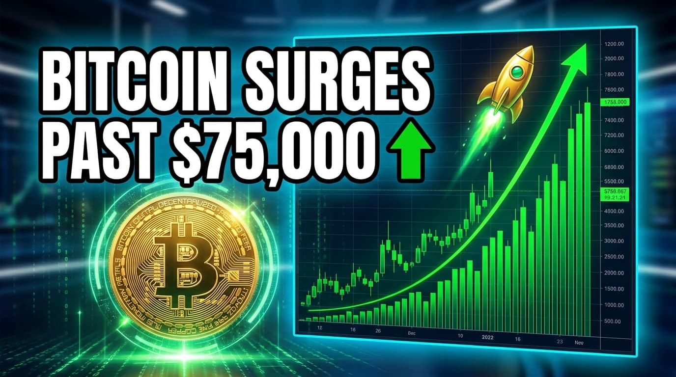 Bitcoin Surges Past $75,000 Amid Continued Rally