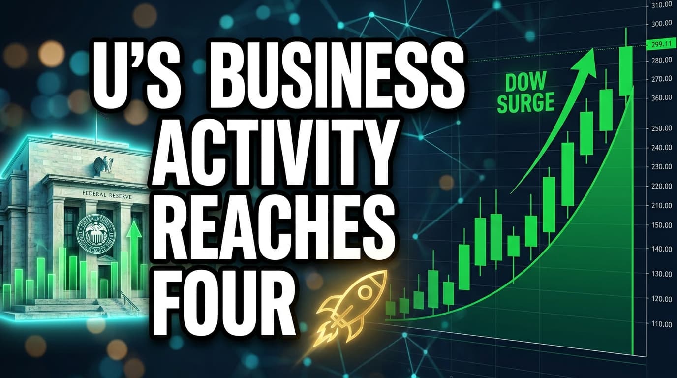 US Business Activity Reaches Four-Year High, Propelling Dow Surge