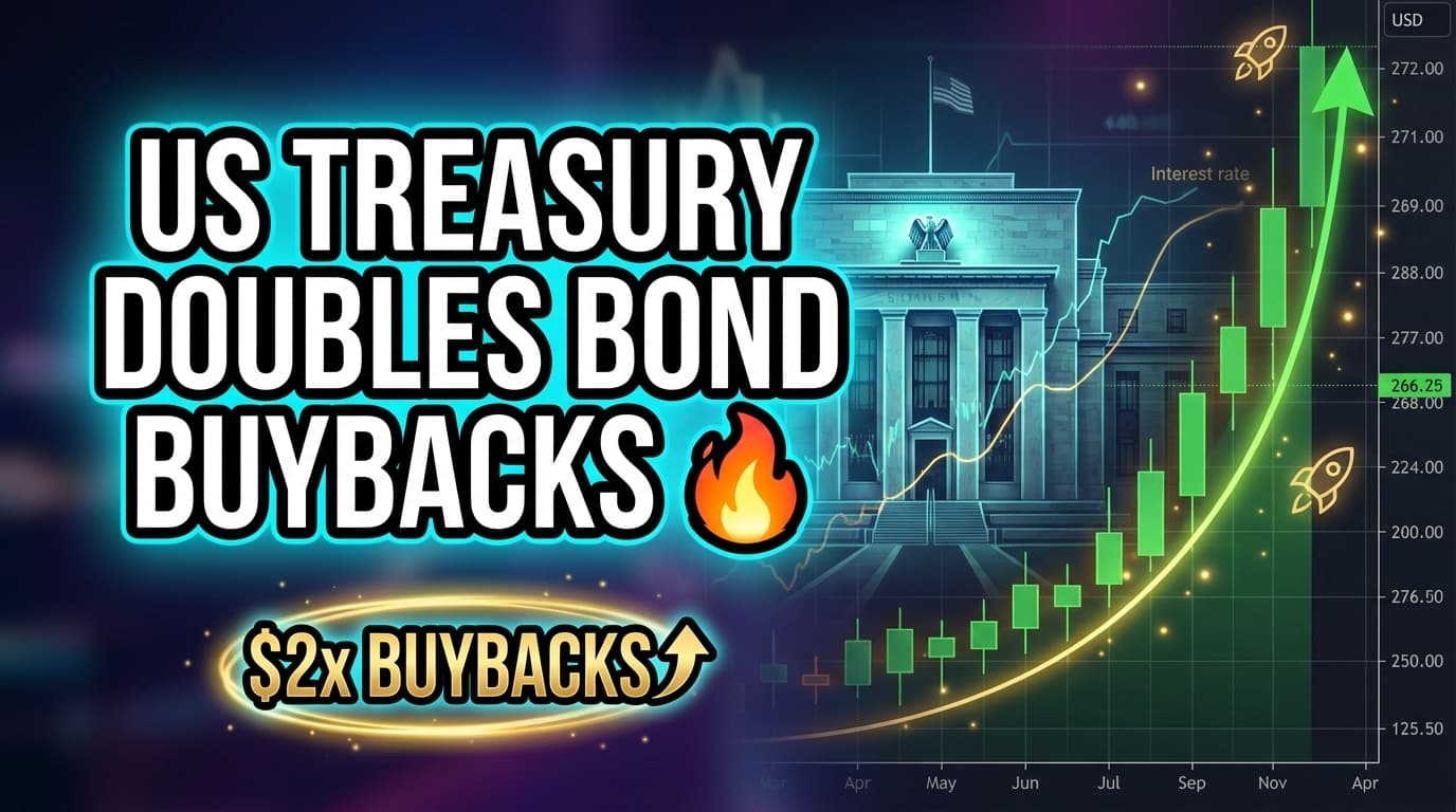 US Treasury Doubles Bond Buybacks Amid Central Bank Independence Concerns
