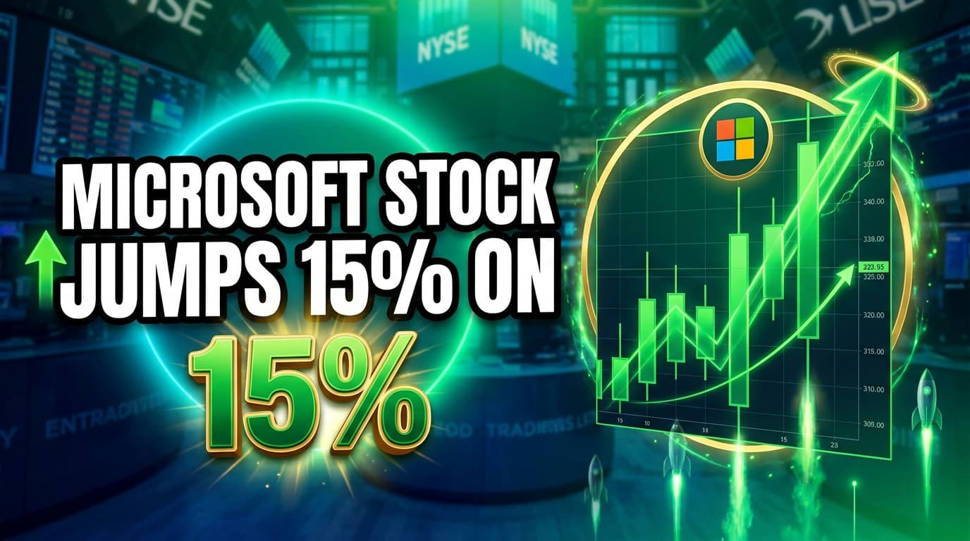 Microsoft Stock Jumps 15% on Fading AI Spending Concerns
