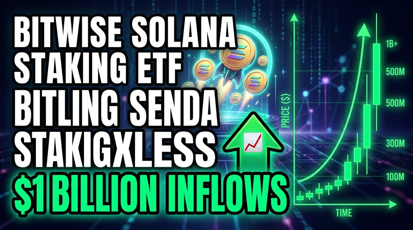 Bitwise Solana Staking ETF Exceeds $1 Billion in Inflows