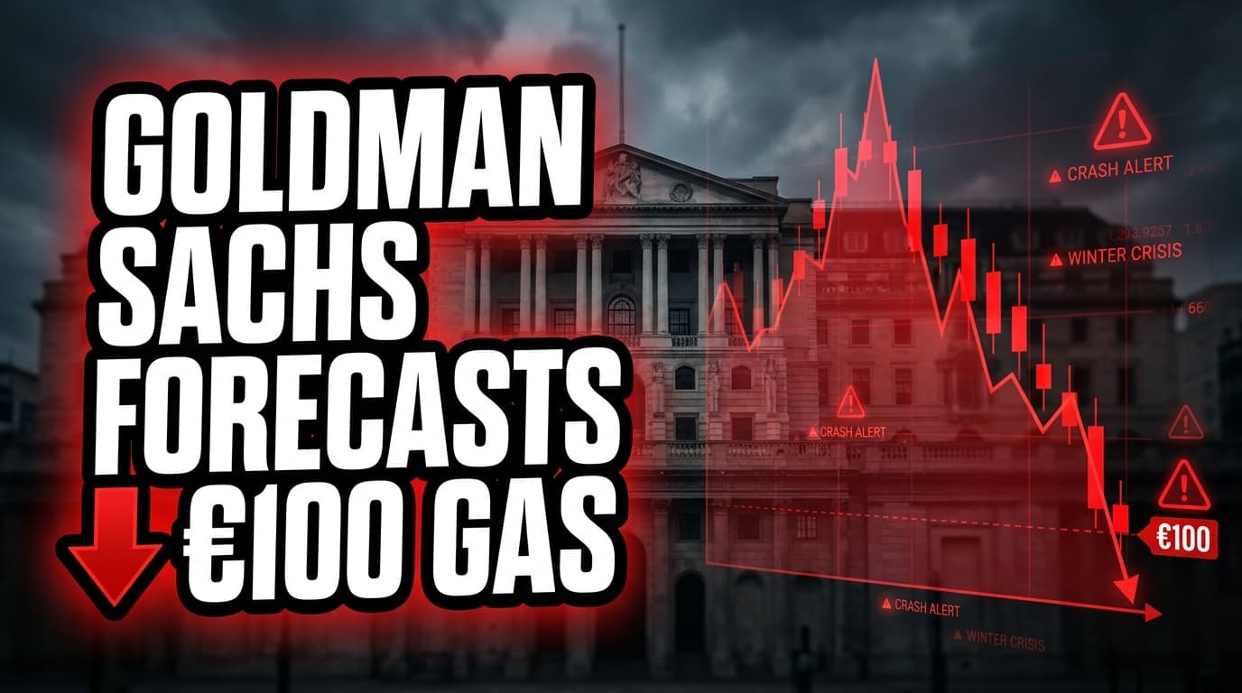 Goldman Sachs Forecasts €100 Gas Price for Europe's Winter Supply