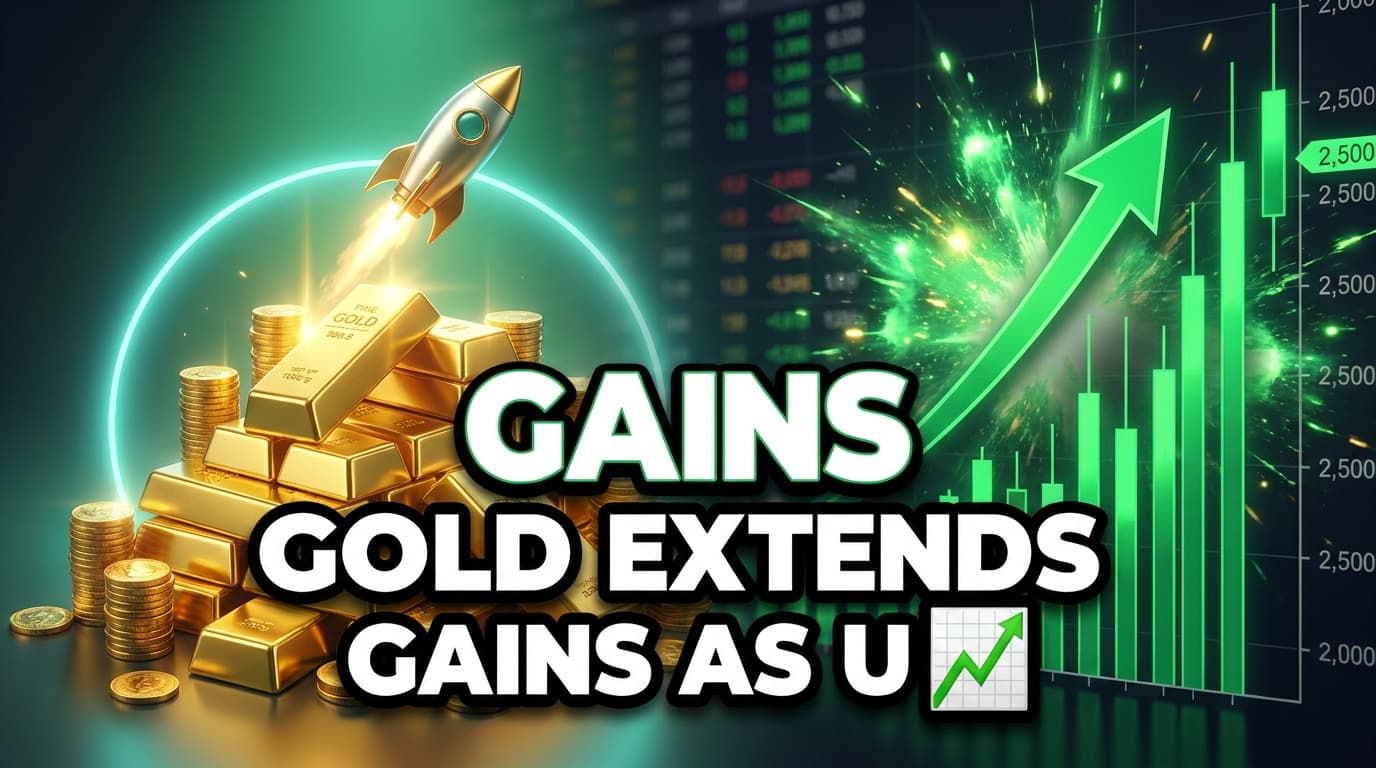 Gold Extends Gains as US Treasury Yields Decline