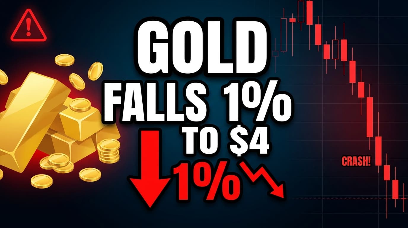Gold Falls 1% to $4,590 as US Inflation Lifts Dollar and Yields