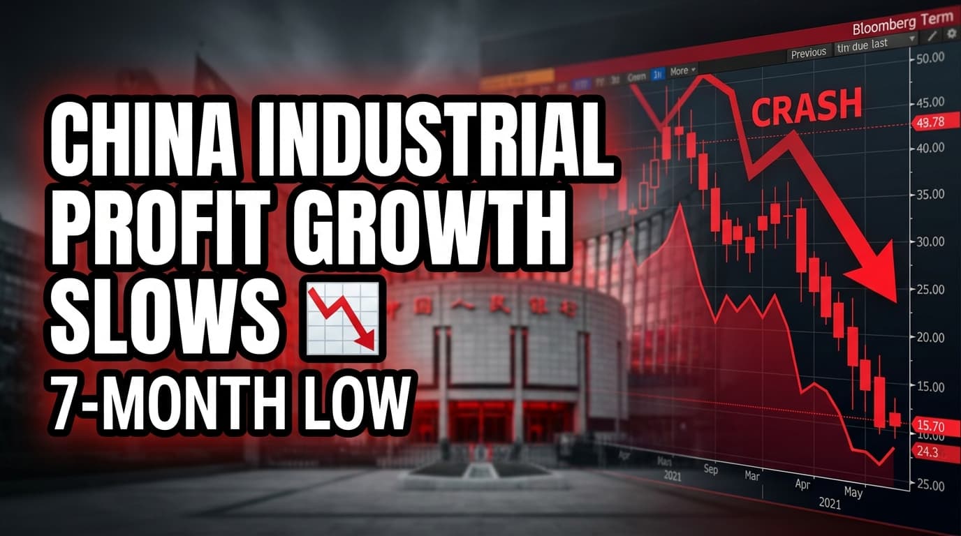 China Industrial Profit Growth Slows to 7-Month Low in July