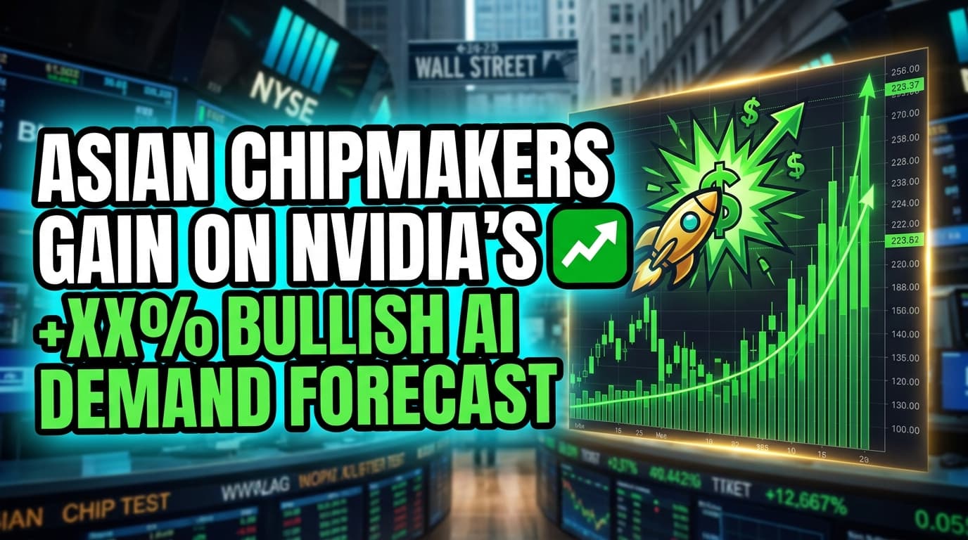 Asian Chipmakers Gain on Nvidia's Bullish AI Demand Forecast