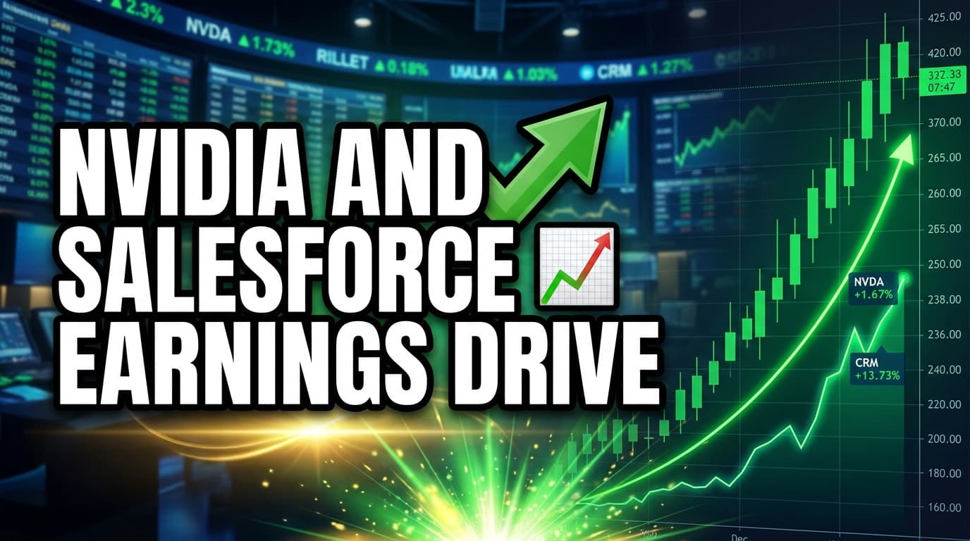 Nvidia and Salesforce Earnings Drive Rally in Semiconductor and Software Stocks