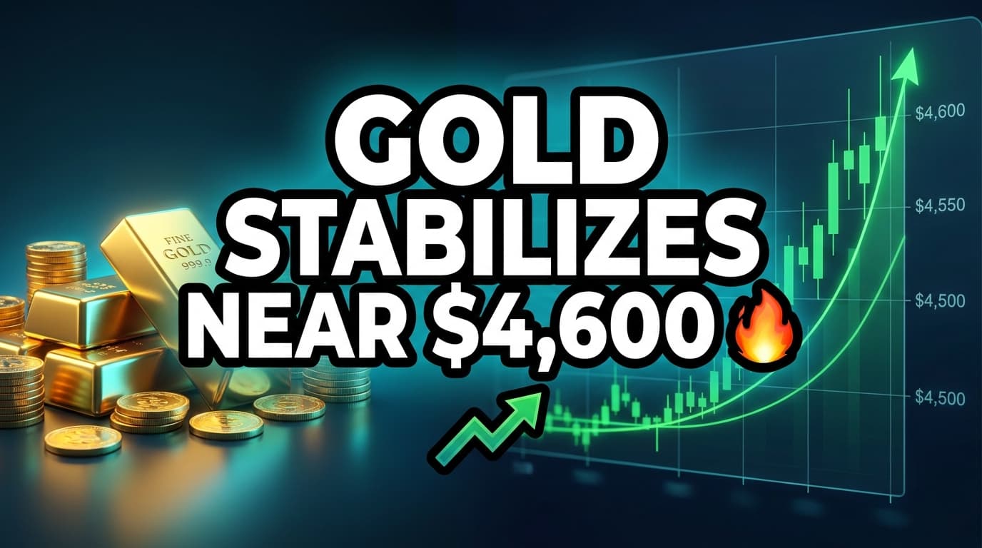 Gold Stabilizes Near $4,600 Ahead of Fed Rate Outlook