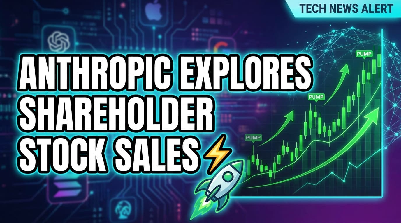 Anthropic Explores Shareholder Stock Sales in Potential IPO
