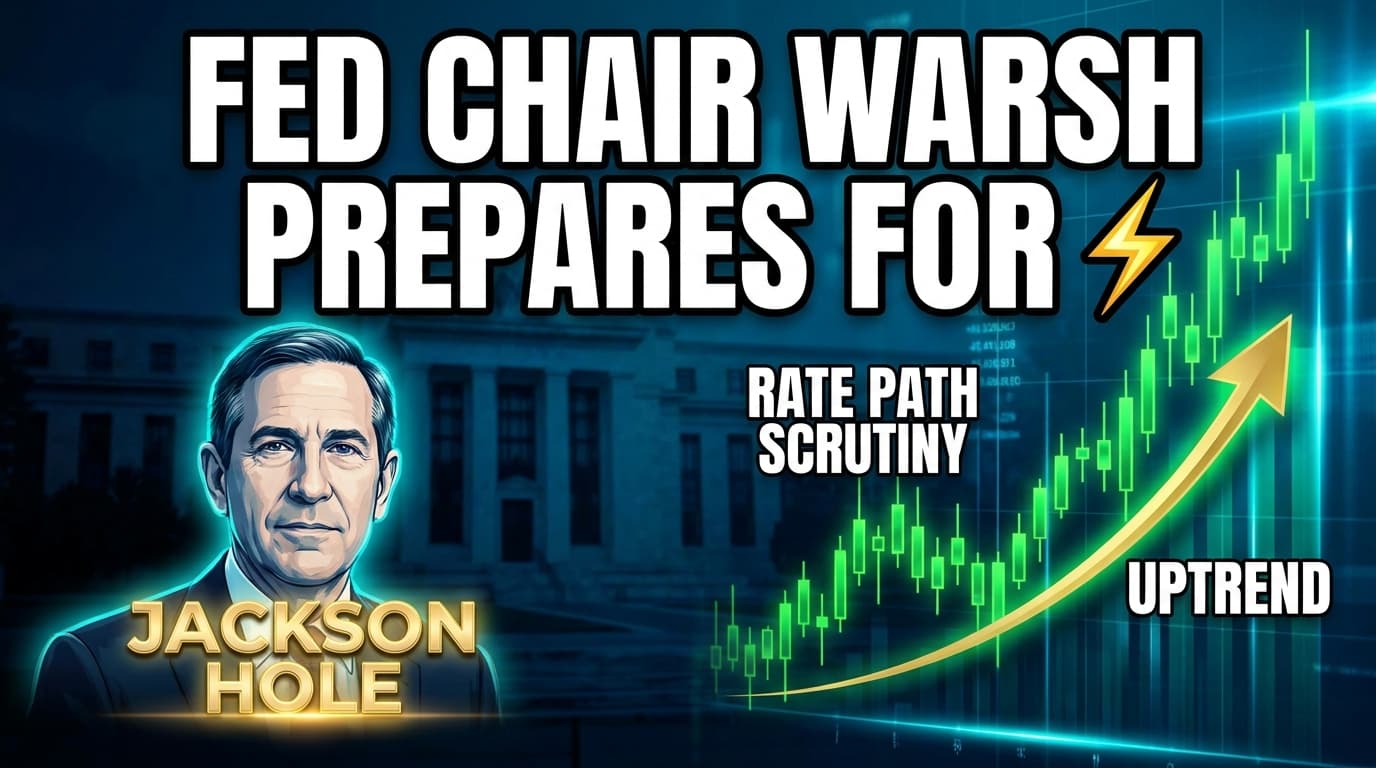 Fed Chair Warsh Prepares for Jackson Hole Keynote Amid Rate Path Scrutiny