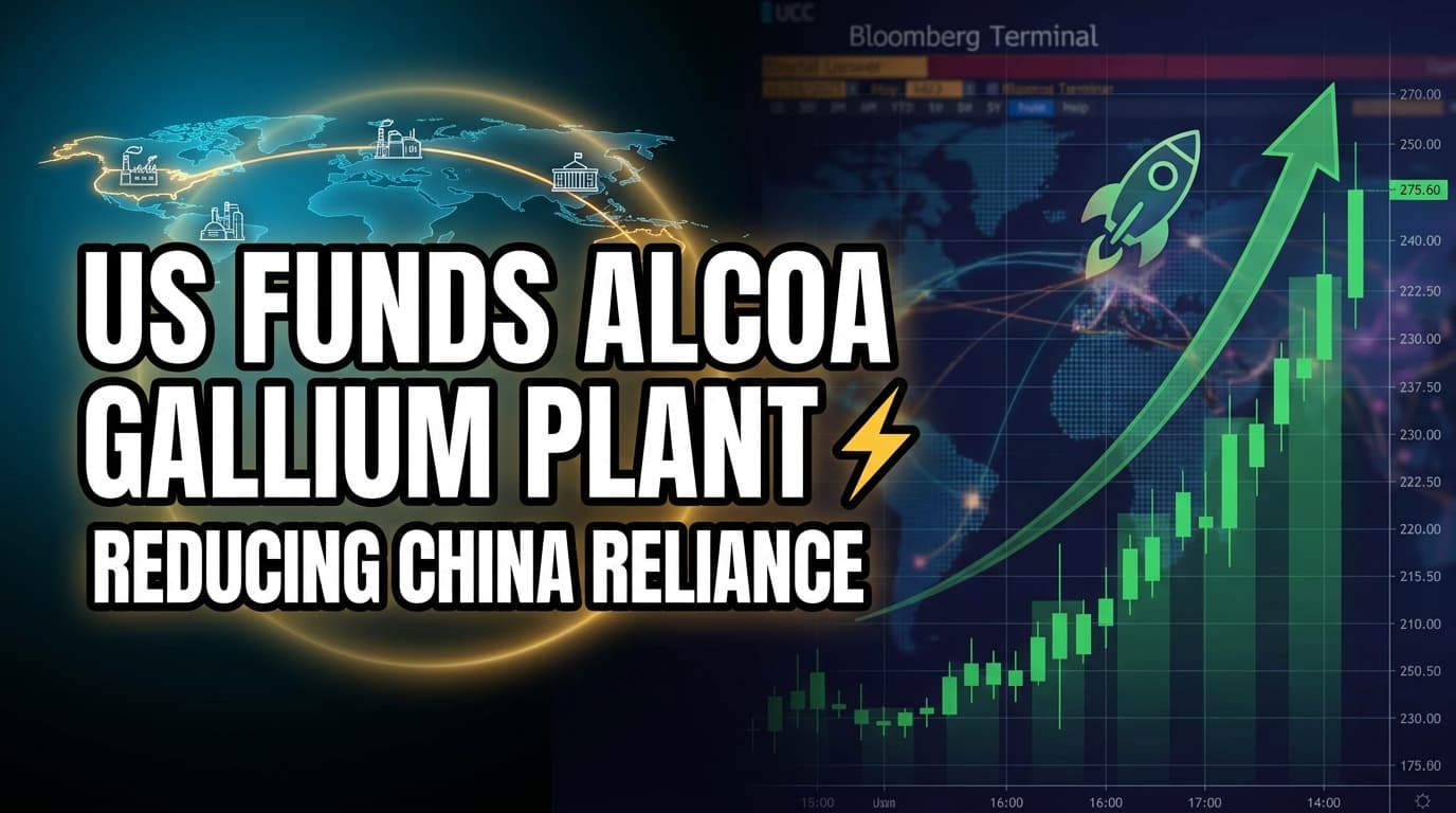 US Funds Alcoa Gallium Plant in Australia to Reduce China Reliance