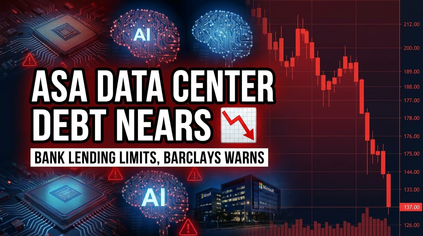 Asia Data Center Debt Nears Bank Lending Limits, Barclays Warns
