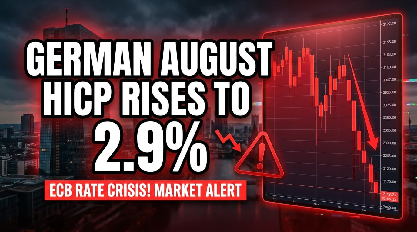 German August HICP Rises to 2.9%, Pressuring ECB on Rates