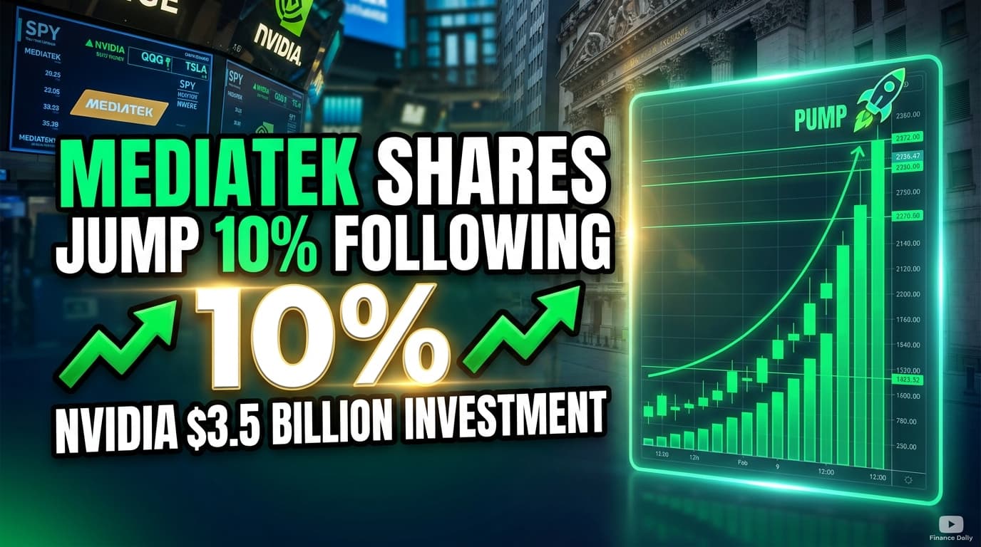 MediaTek Shares Jump 10% Following $3.5 Billion Nvidia Investment