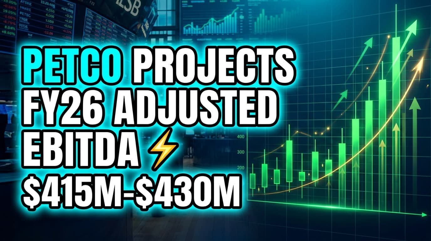 Petco Projects FY26 Adjusted EBITDA of $415M-$430M, Reaffirms Sales Guidance