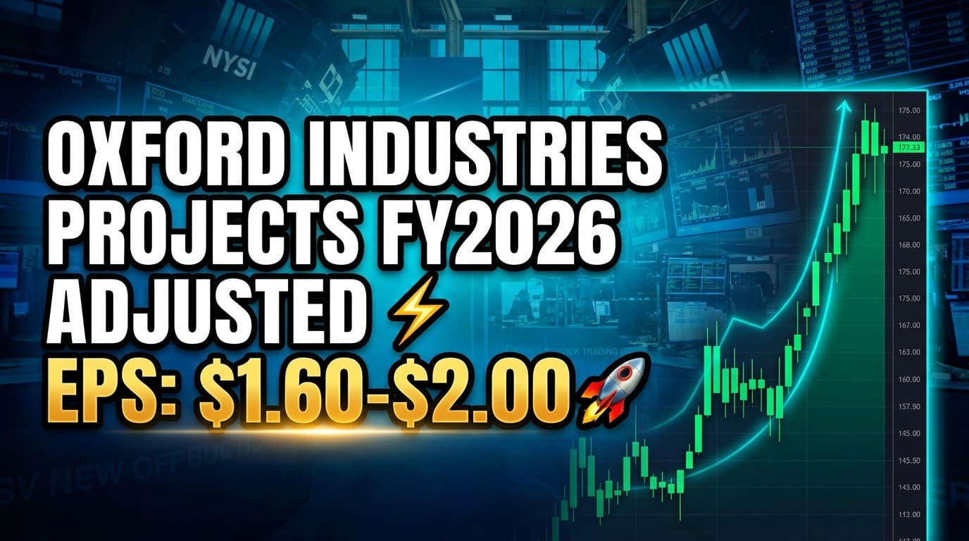 Oxford Industries Projects FY2026 Adjusted EPS of $1.60-$2.00 Amid Lilly Pulitzer Restructuring