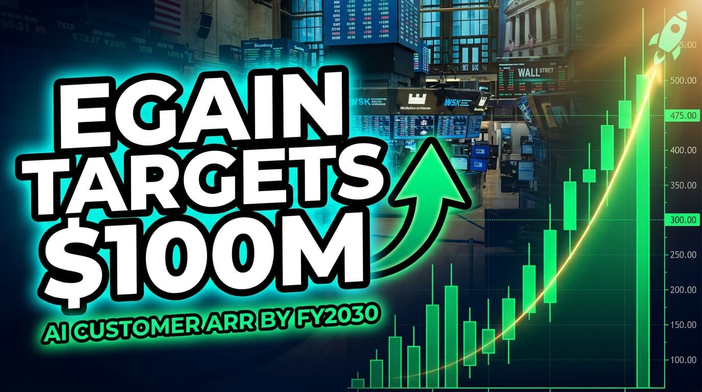 eGain Targets $100M-$120M AI Customer ARR by FY2030, Recognized as Gartner Leader