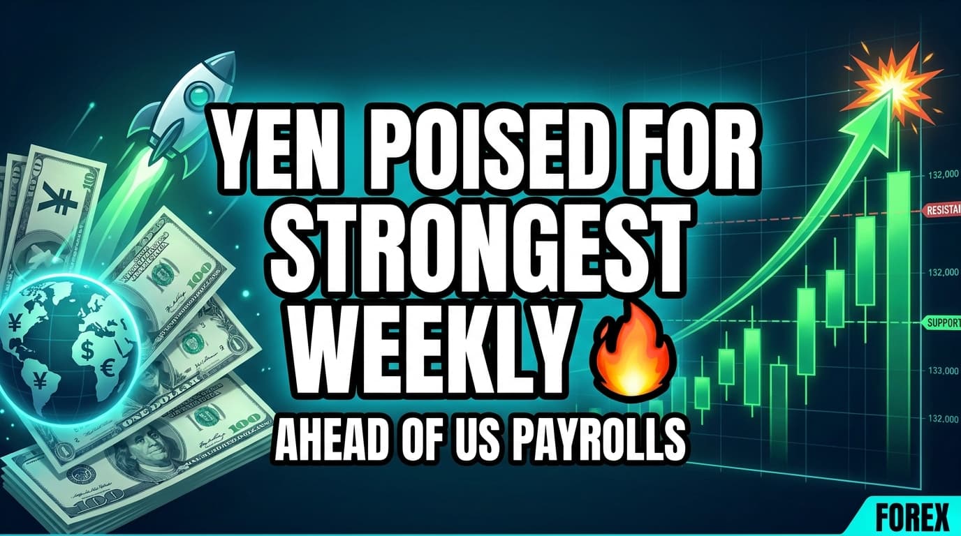 Yen Poised for Strongest Weekly Gain in a Month Ahead of US Payrolls
