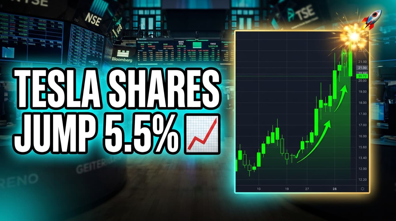 Tesla Shares Jump 5.5% on Monday, Up 18% for Month