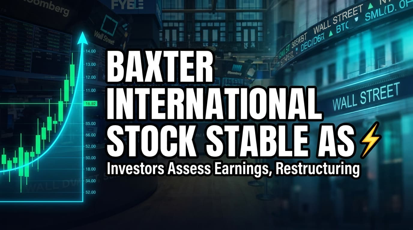 Baxter International Stock Stable as Investors Assess Earnings, Restructuring