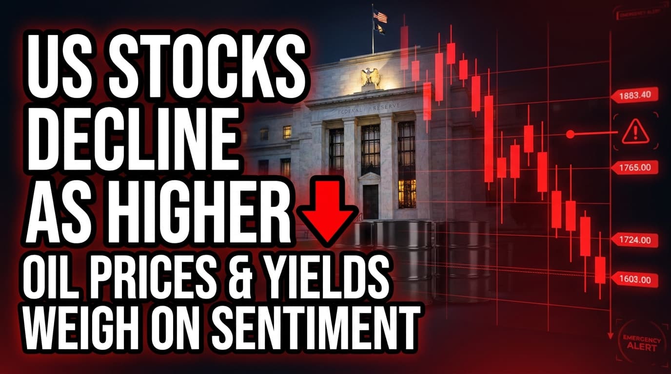 US Stocks Decline as Higher Yields, Rising Oil Prices Weigh on Sentiment