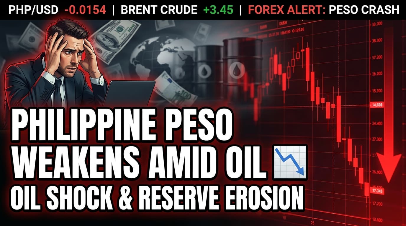Philippine Peso Weakens Amid Oil Shock, Dollar Reserve Erosion