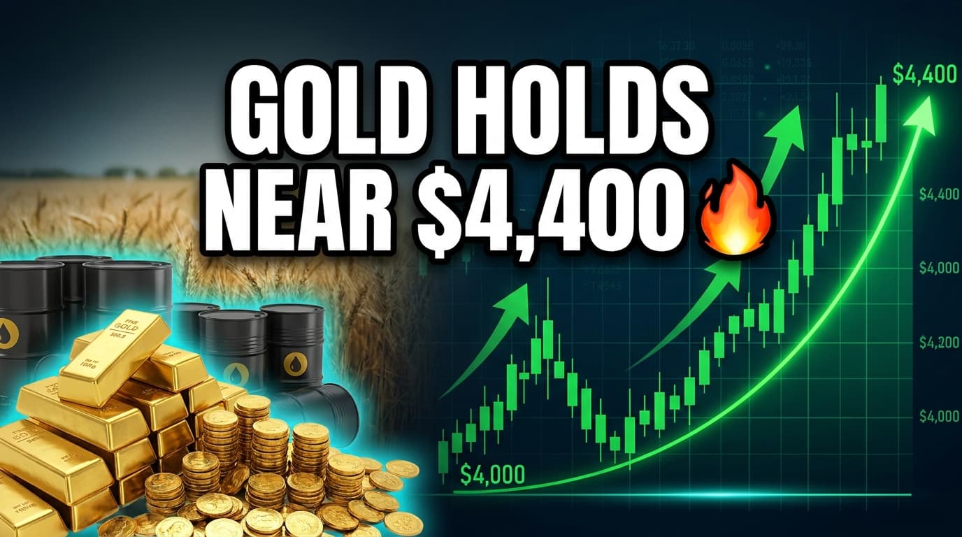 Gold Holds Near $4,400 Amid Middle East Tensions, Dollar Weakness