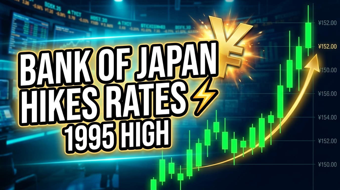 Bank of Japan Hikes Rates to 1995 High Amid Yen Weakness, Inflation Concerns