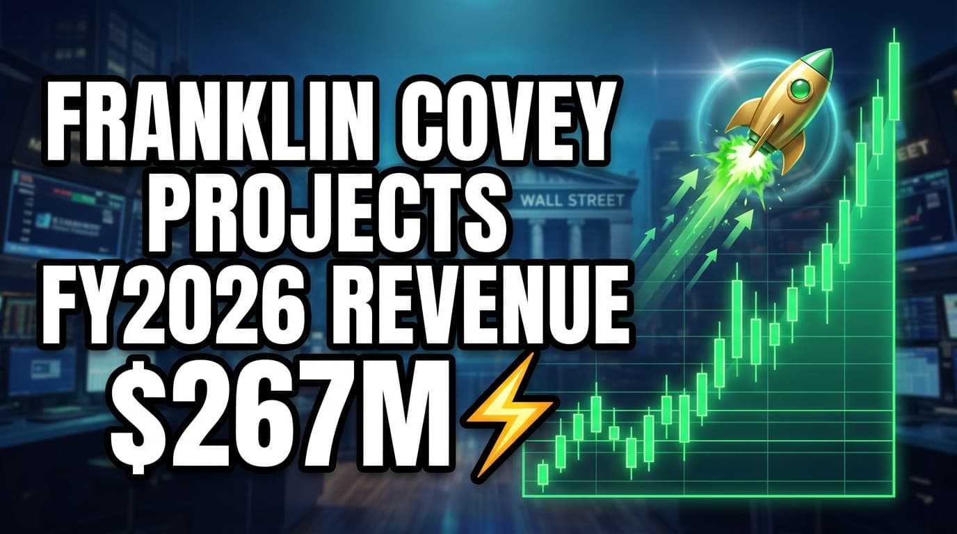 Franklin Covey Projects FY2026 Revenue of $260M-$267M, EBITDA $28M-$31M
