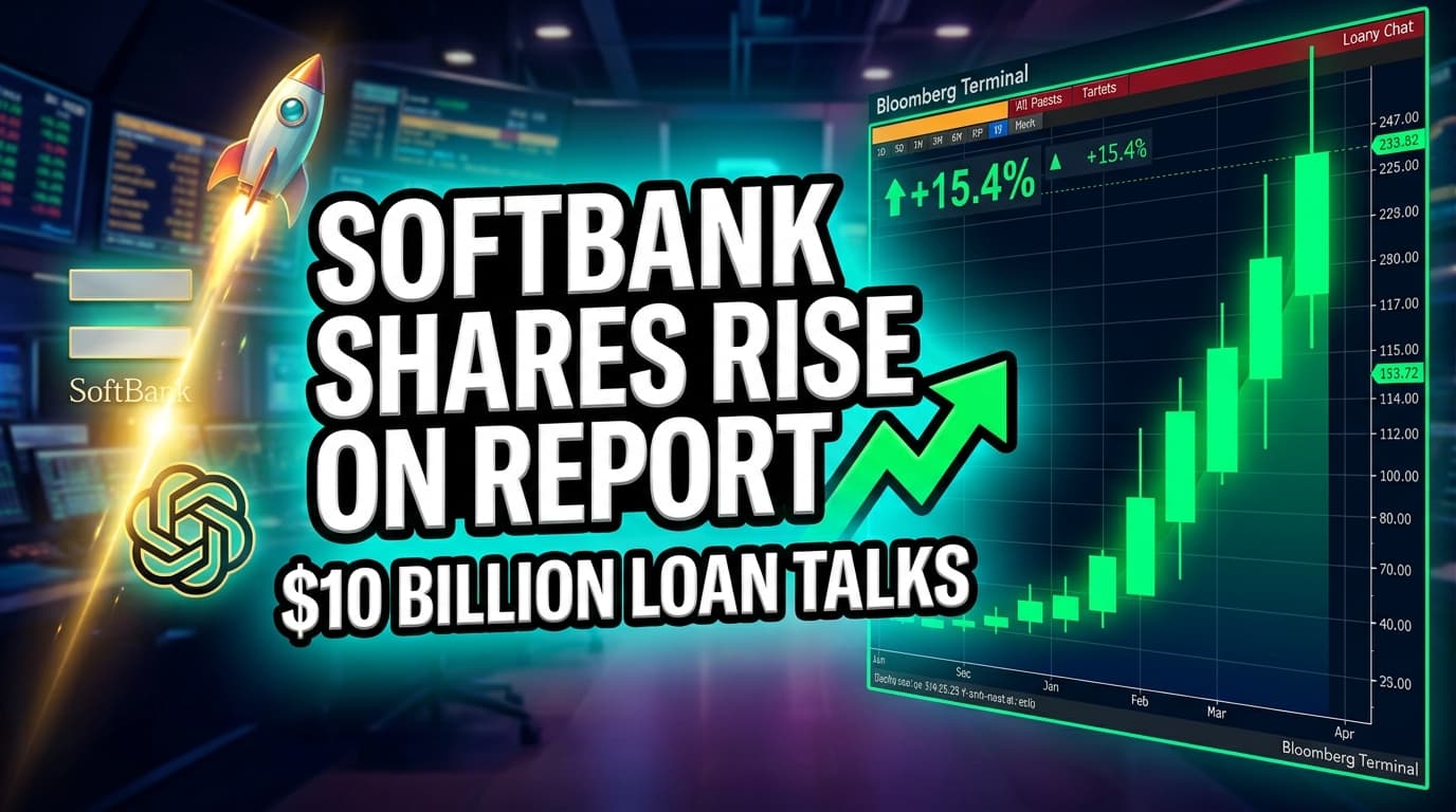 SoftBank Shares Rise on Report of Revived $10 Billion OpenAI Loan Talks