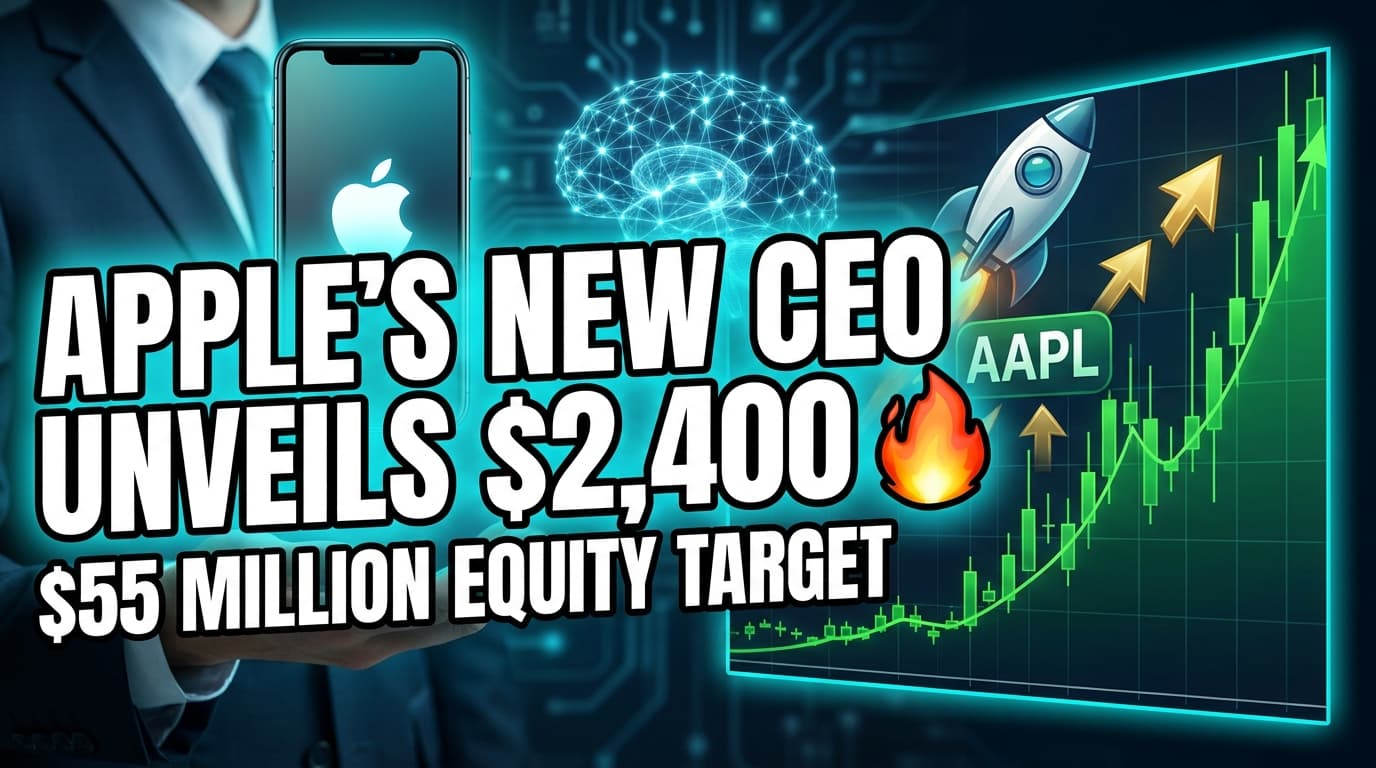 Apple's New CEO Unveils $2,400 iPhone After Receiving $55 Million Equity Target