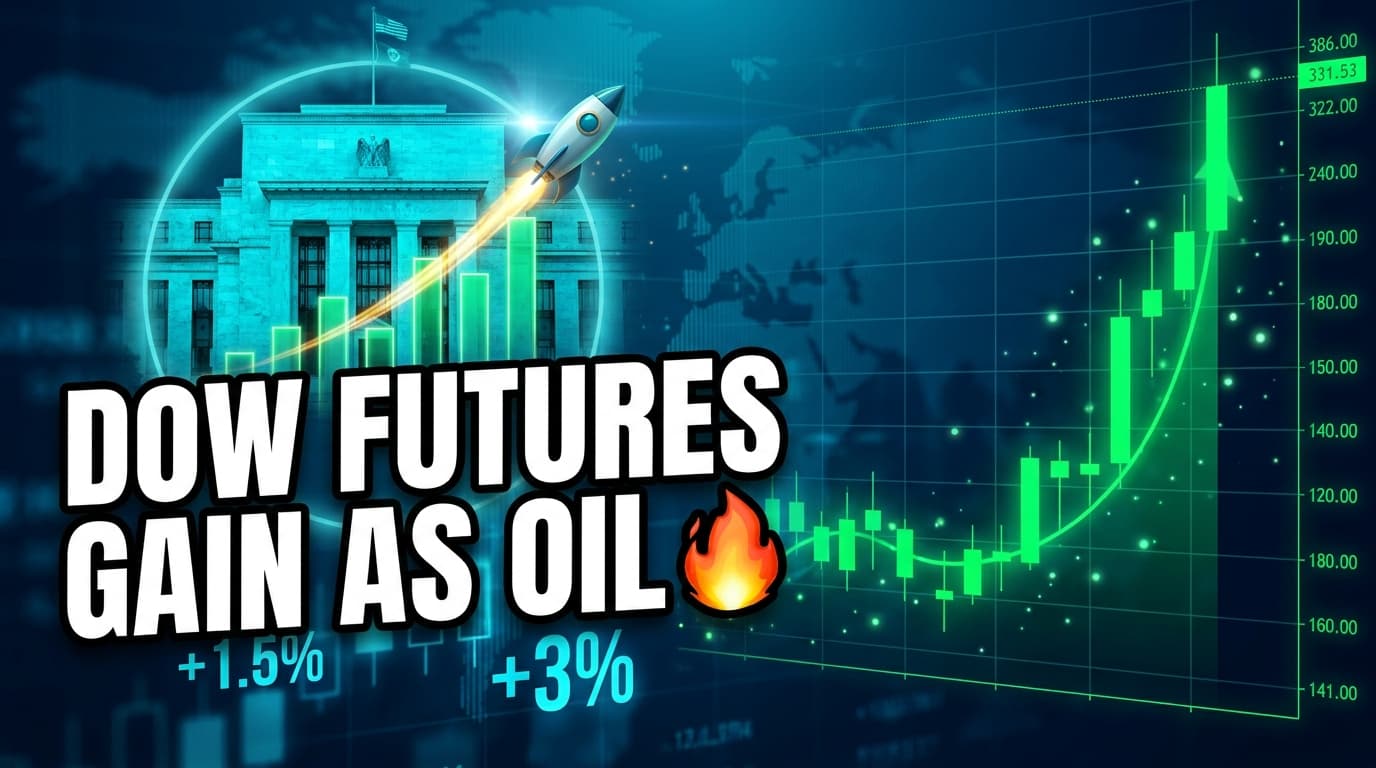 Dow Futures Gain as Oil Prices Climb Ahead of Inflation Data