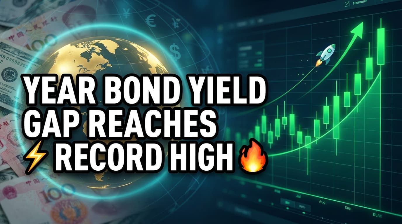 China-US 10-Year Bond Yield Gap Reaches Record High