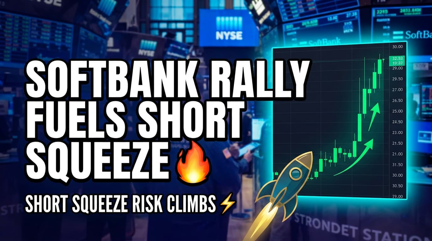 SoftBank Rally Fuels Short Squeeze Risk as Bearish Bets Climb