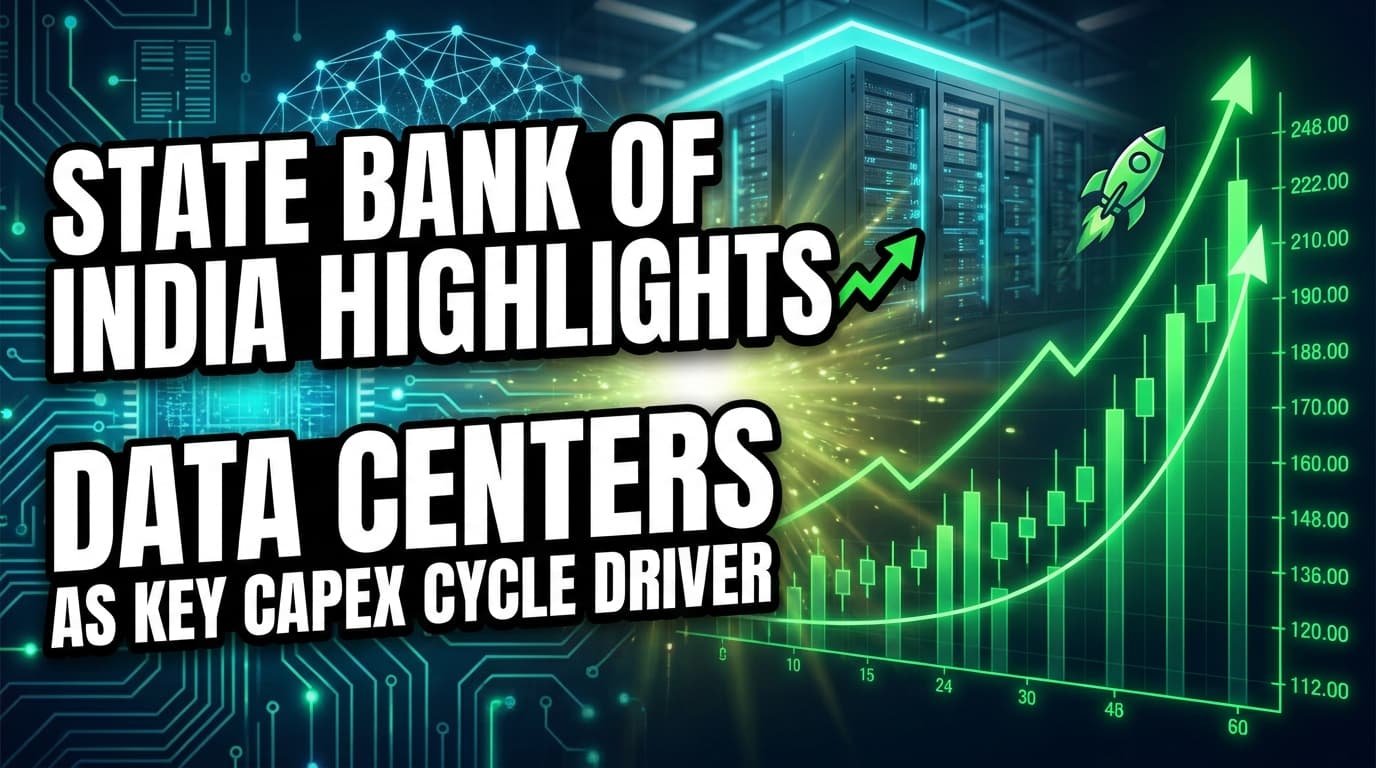 State Bank of India Highlights Data Centers as Key Capex Cycle Driver