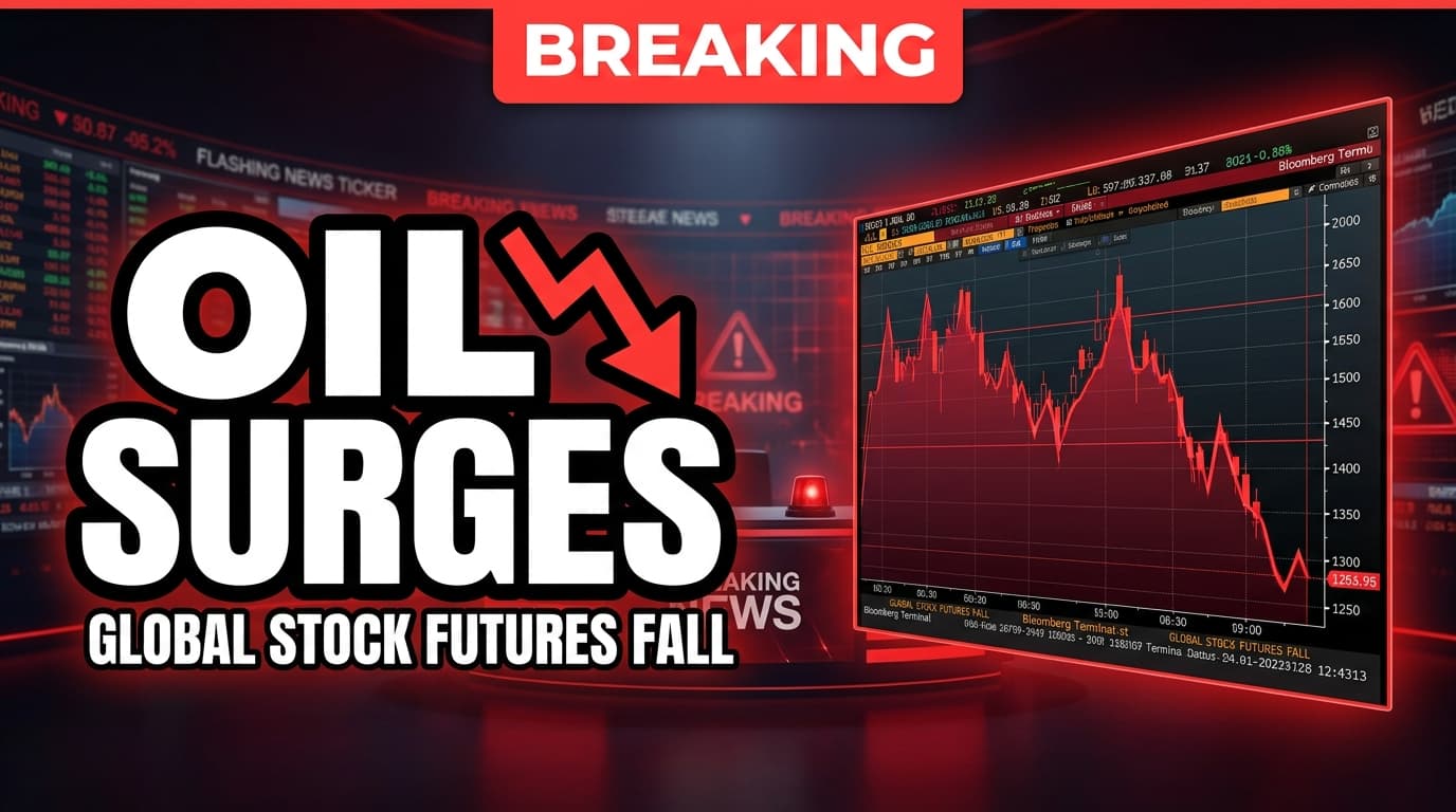 Oil Surges, Global Stock Futures Fall After Saudi Pipeline Attack