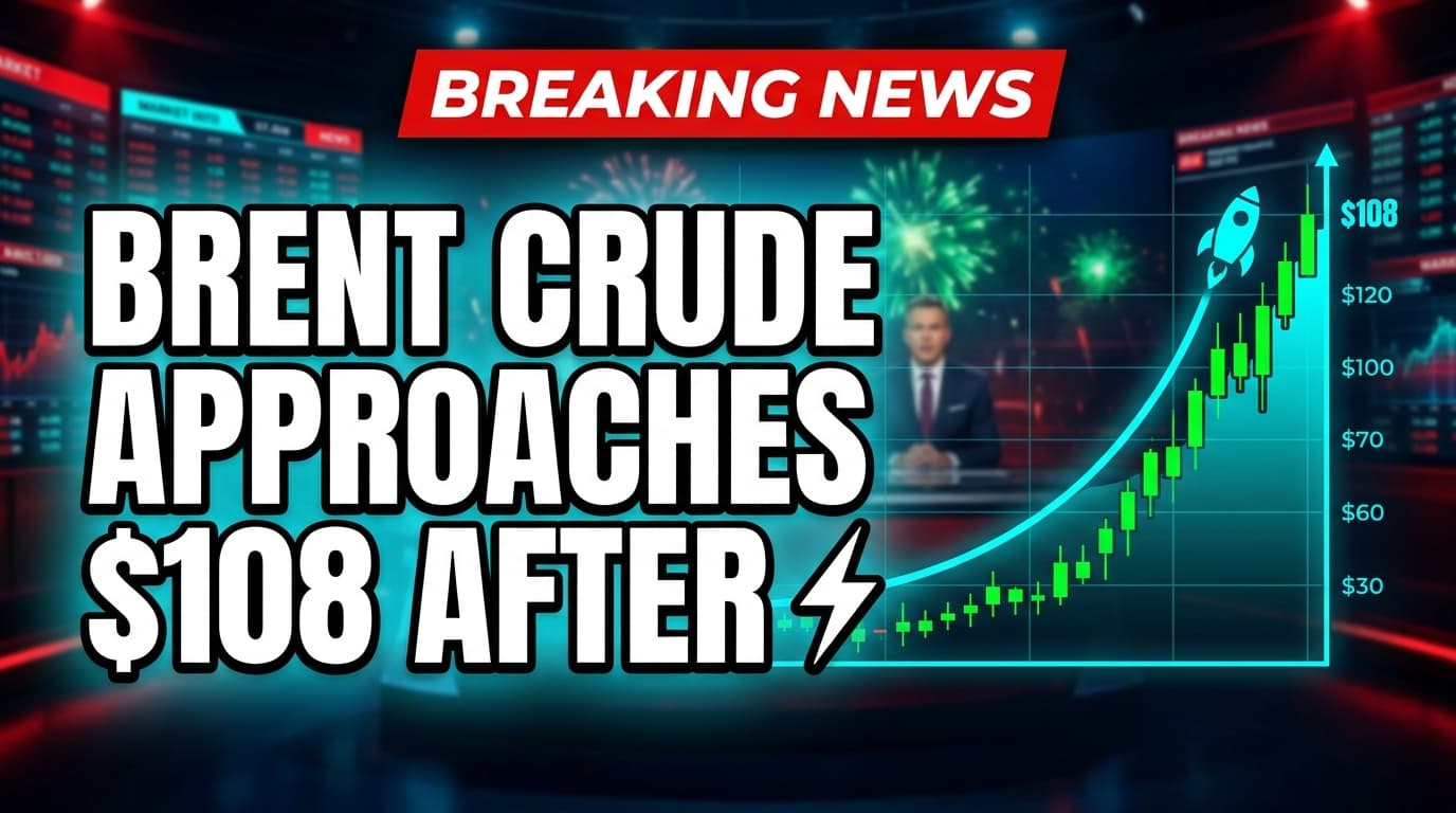 Brent Crude Approaches $108 After Saudi Pipeline Closure