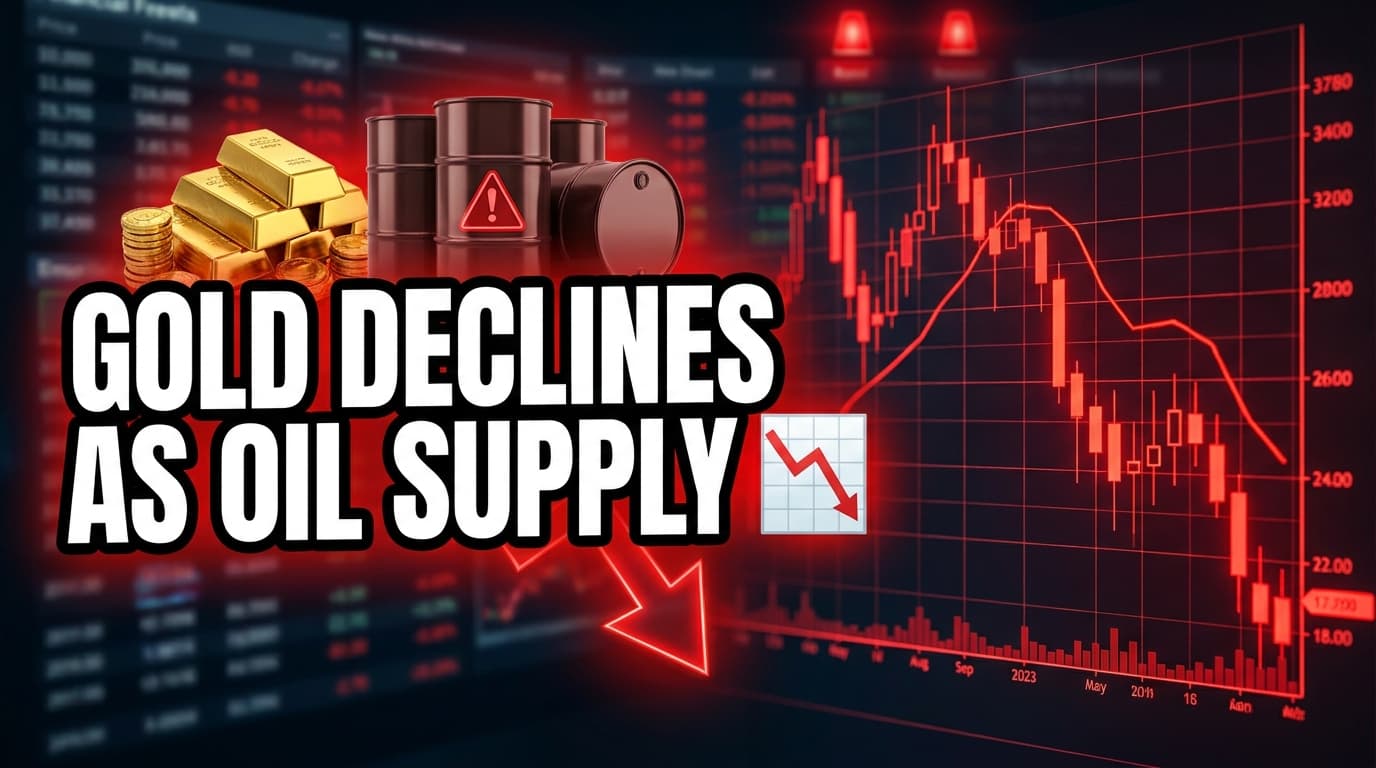 Gold Declines as Oil Supply Disruptions Stoke Inflation Fears