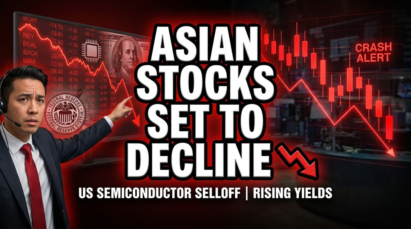 Asian Stocks Set to Decline Amid US Semiconductor Selloff, Rising Yields