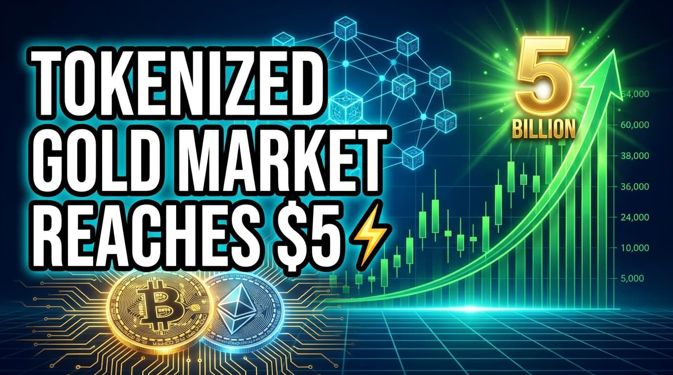 Tokenized Gold Market Reaches $5.1 Billion, Still Minor Share of Total Gold