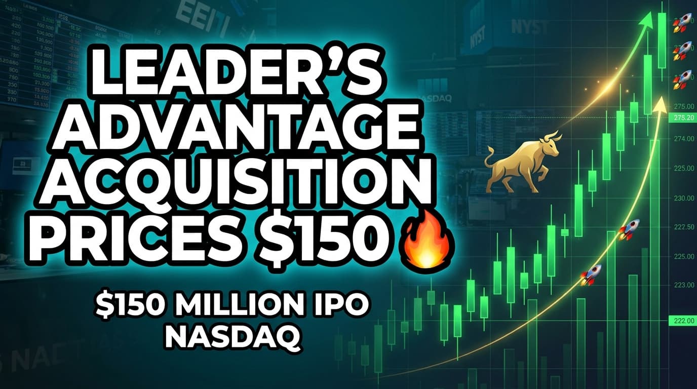 Leader's Advantage Acquisition Prices $150 Million Nasdaq IPO