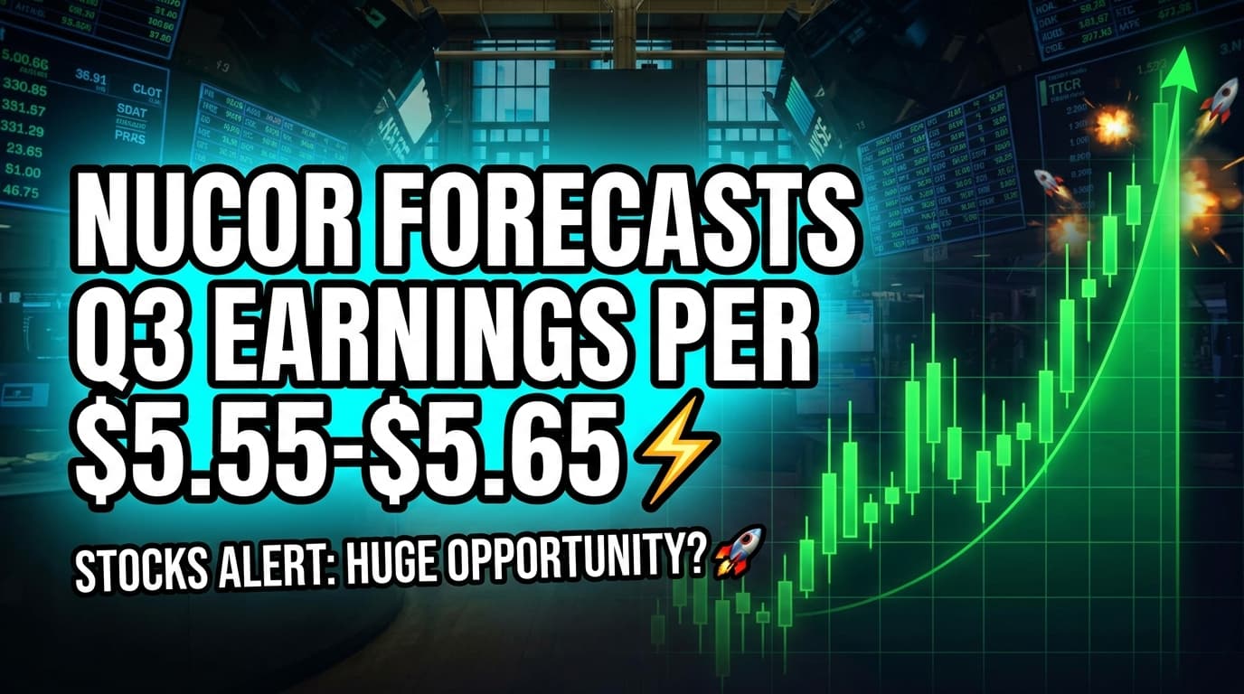 Nucor Forecasts Q3 Earnings Per Share of $5.55 to $5.65