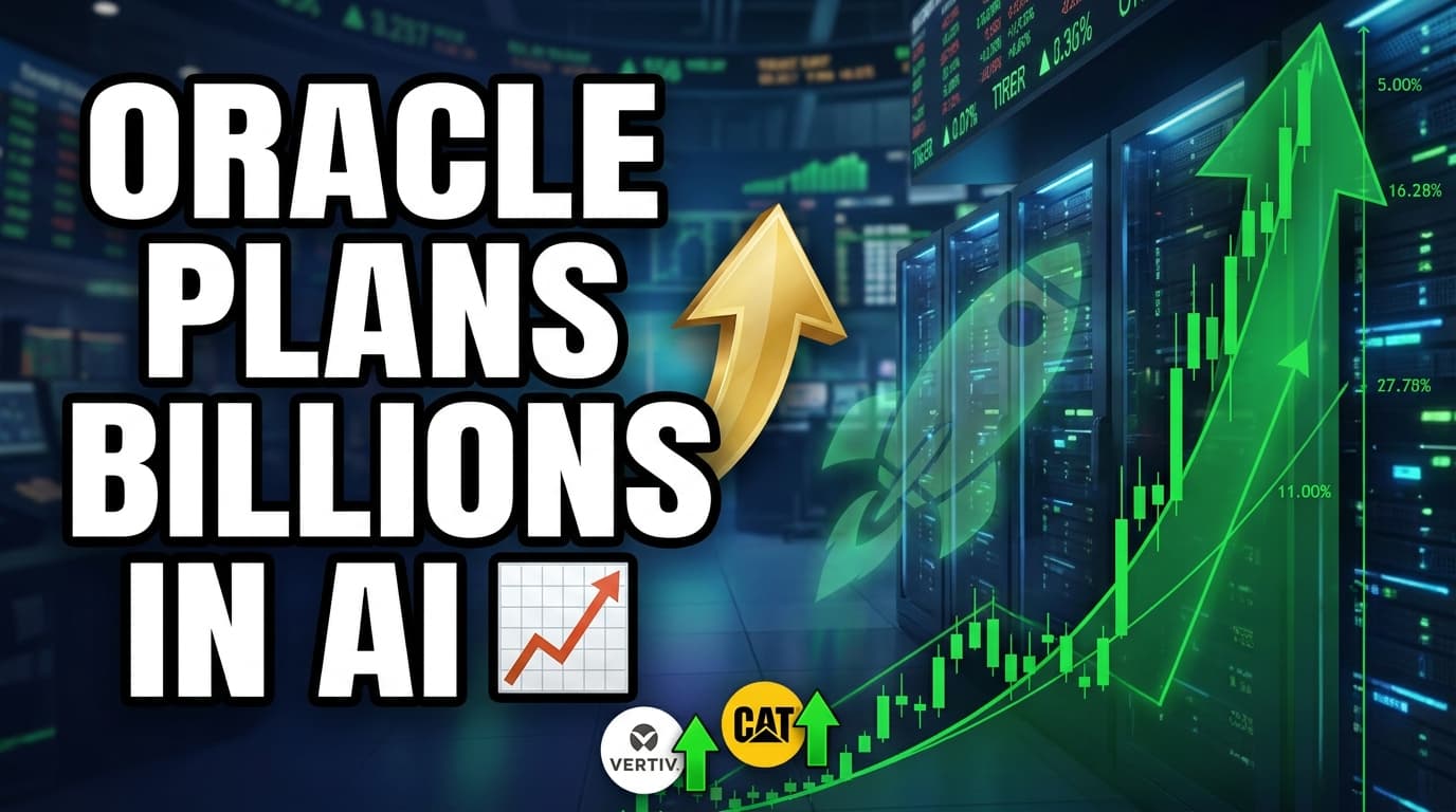 Oracle Plans Billions in AI Data Center Investment, Boosting Vertiv and Caterpillar