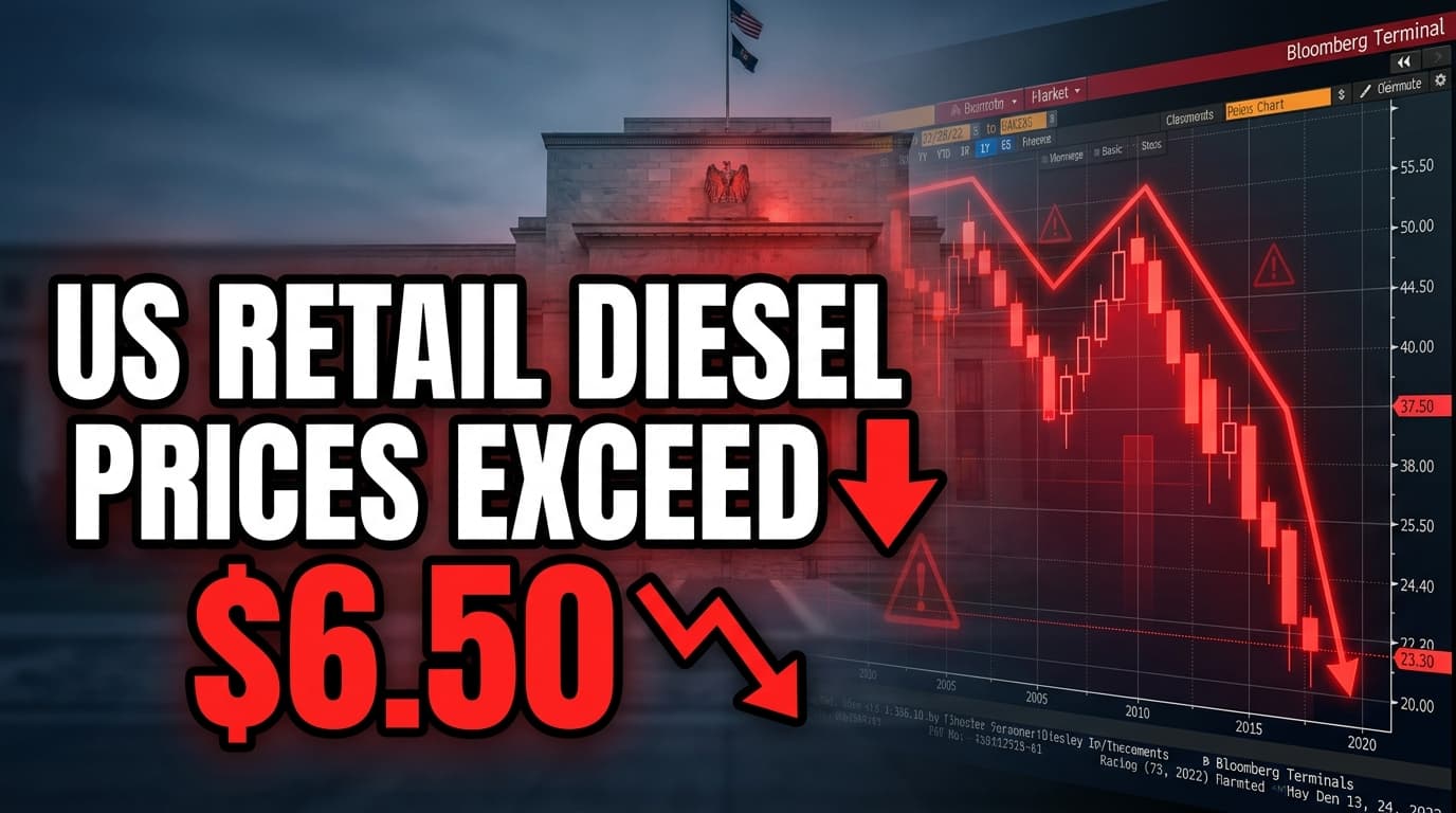 US Retail Diesel Prices Exceed $6.50 Amid Global Supply Crunch