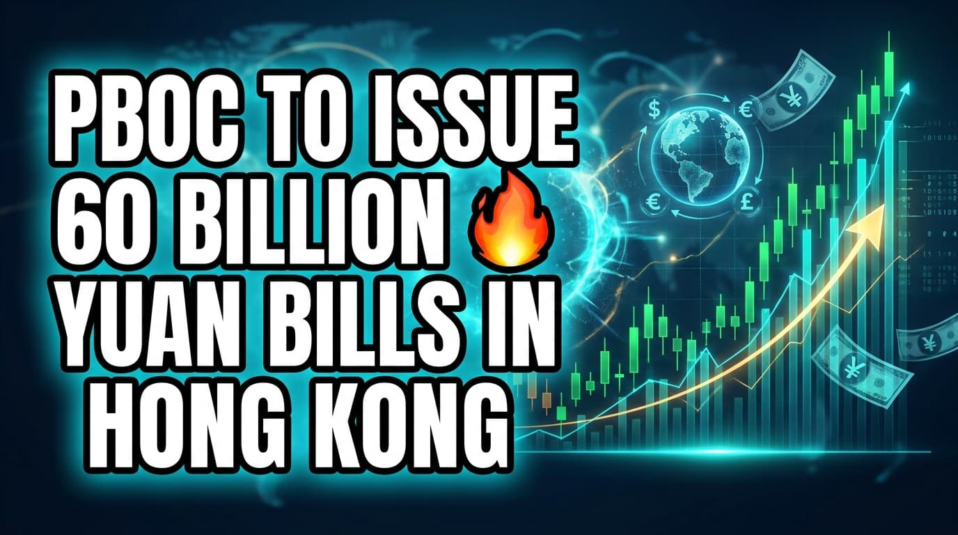 PBOC to Issue 60 Billion Yuan Bills in Hong Kong